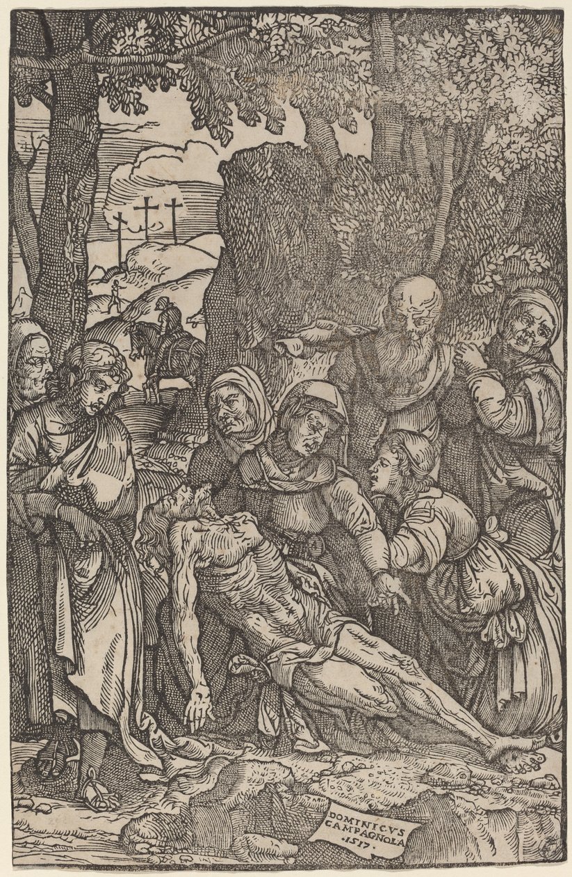 Die Beweinung Christi von Domenico Campagnola