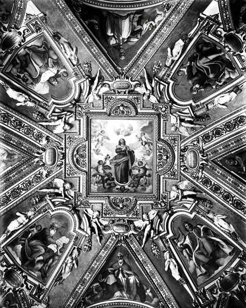 Jungfrau der Unbefleckten Empfängnis mit Heiligen und Engeln, in der Cappella Paolina, ca. 1611 von Domenico Cresti Passignano