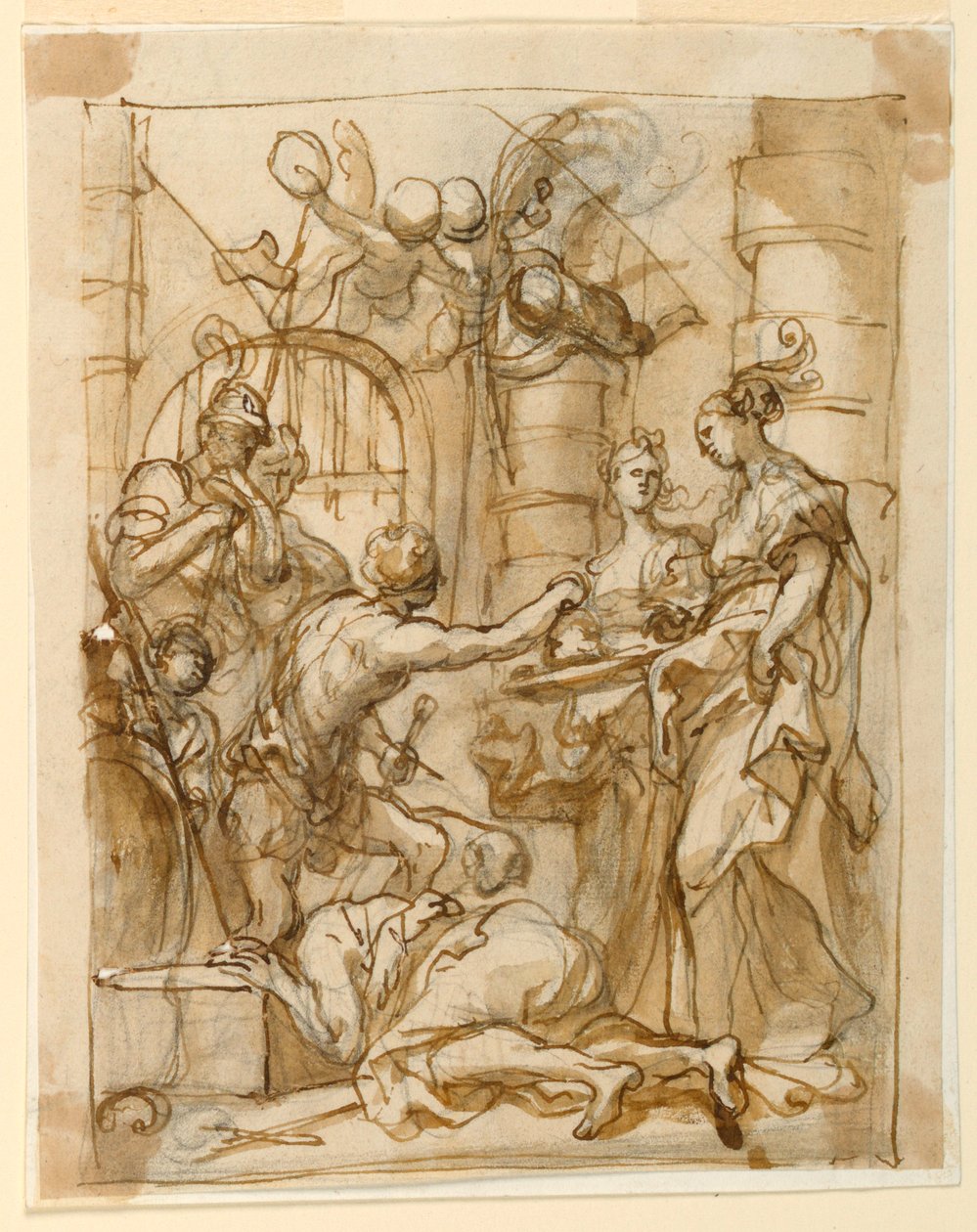 Salome erhält den Kopf von Johannes dem Täufer von Domenico Piola