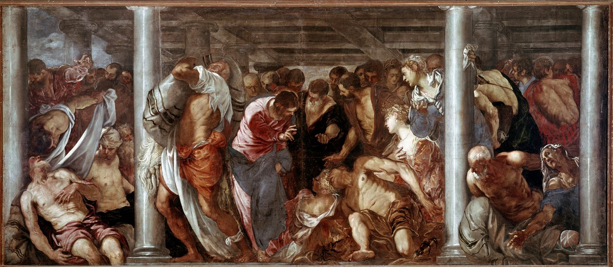 Christus heilt den Gelähmten (das probatische Becken) von Domenico Robusti Tintoretto