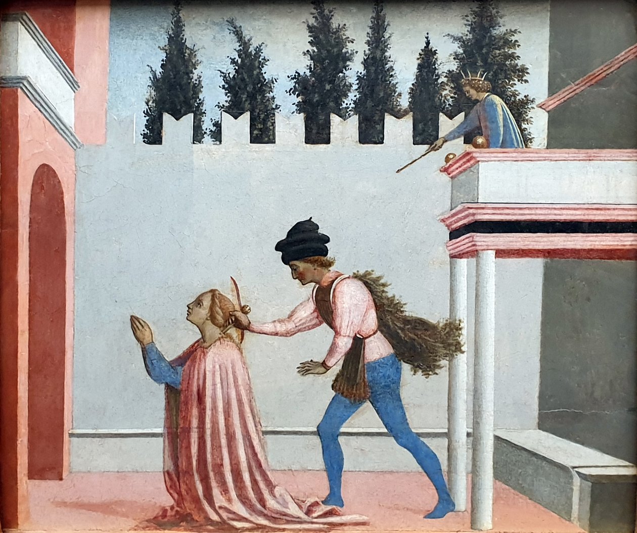 Das Martyrium der Heiligen Lucia von Domenico Veneziano