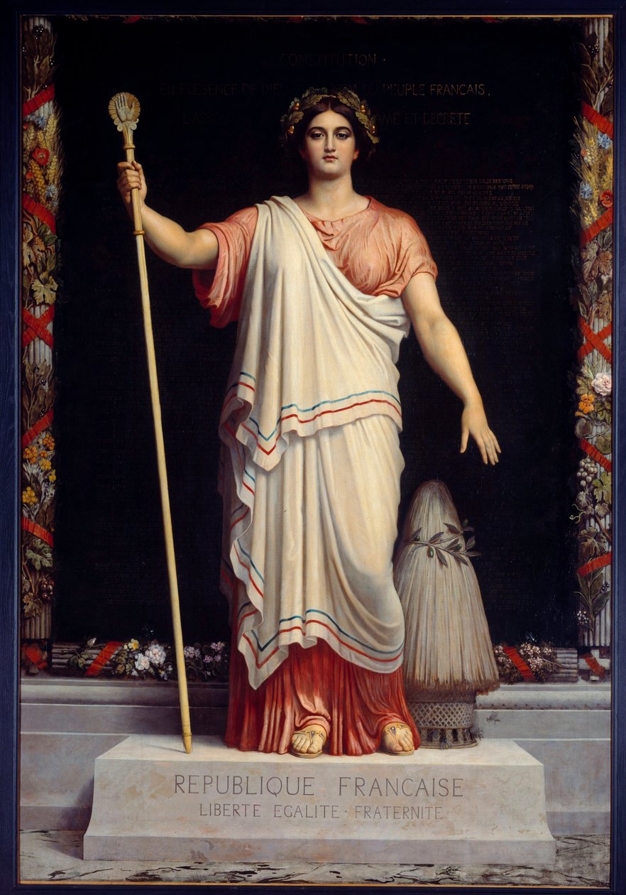 La Republique Allegorie de la Republique Francaise von Dominique Papety, 1848 von Dominique Louis Papety