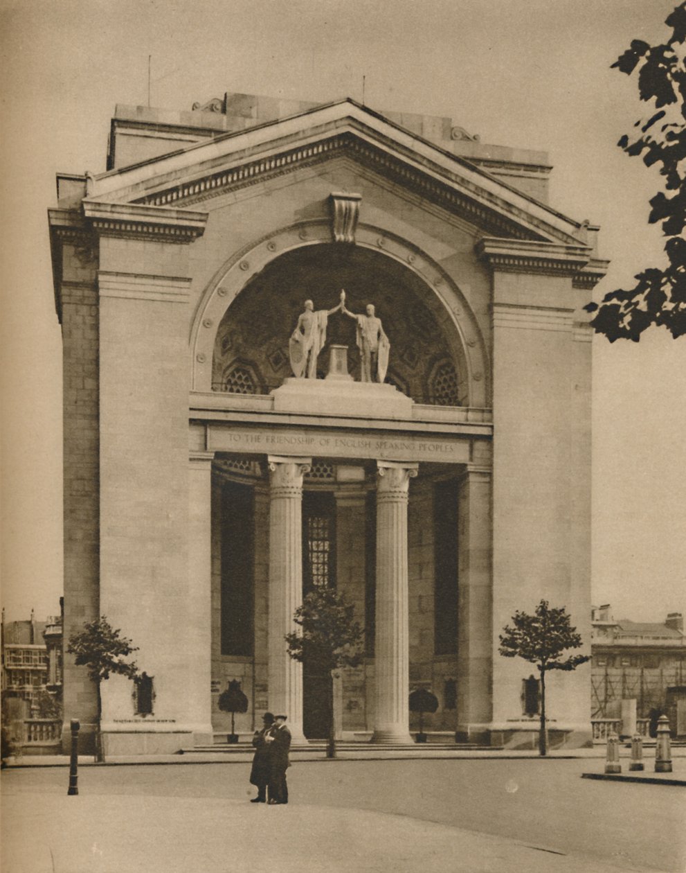 Bush House, eine amerikanische Ergänzung zum Nachkriegs-London, ca. 1935 von Donald McLeish