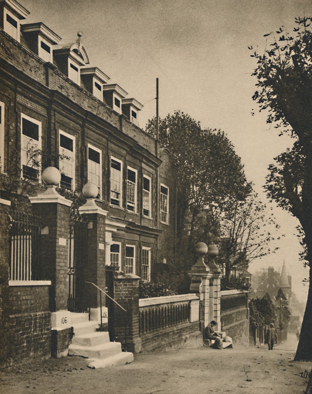 Cromwell House auf Highgate Hill, ein Herrenhaus des siebzehnten Jahrhunderts, um 1935 von Donald McLeish