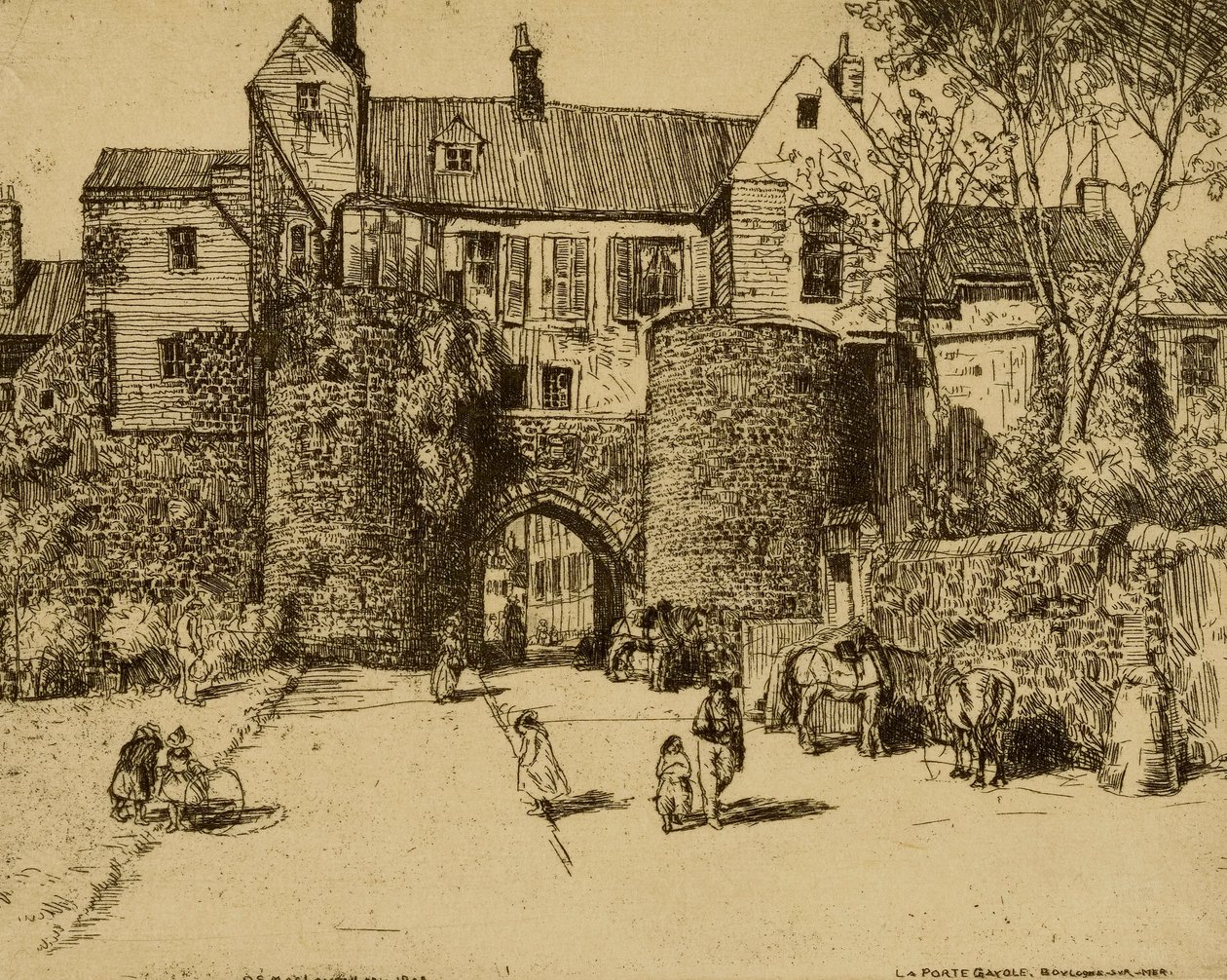 La Porte Gayole, Boulogne-sur-Mer von Donald Shaw MacLaughlan