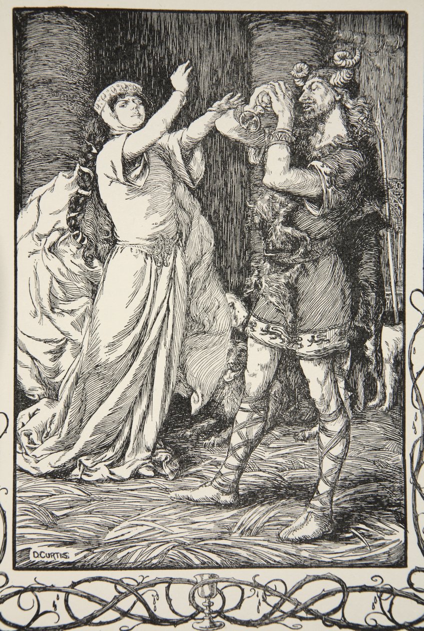 Die Königin rief ihm zu, aufzuhören, Illustration aus 
