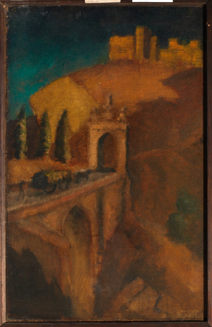 Berglandschaft mit Brücke, ca. 1910 von Dora (attr. to) Carrington