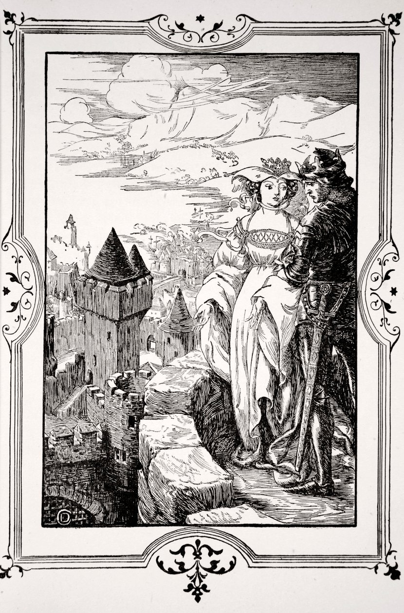 Annoure brachte den König auf die Zinnen von Dora Curtis