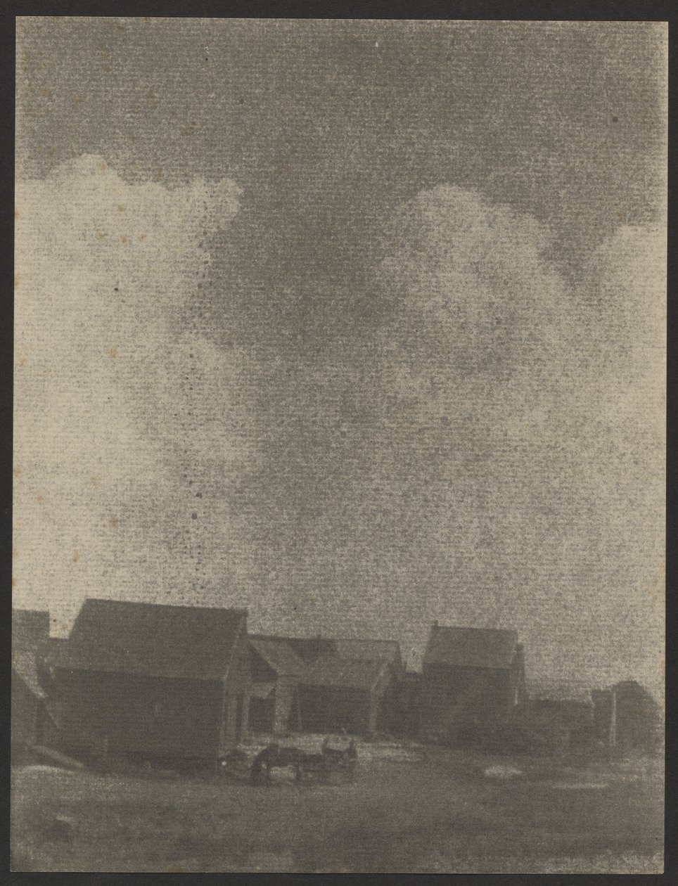 Bauerngebäude mit Pferd und Wagen von Doris Ulmann