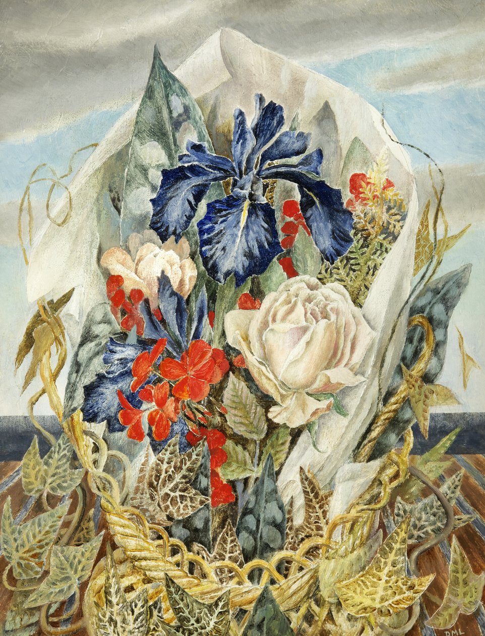 iris-und-rose-von-dorothy-m-larcher-kunstdruck-kaufen
