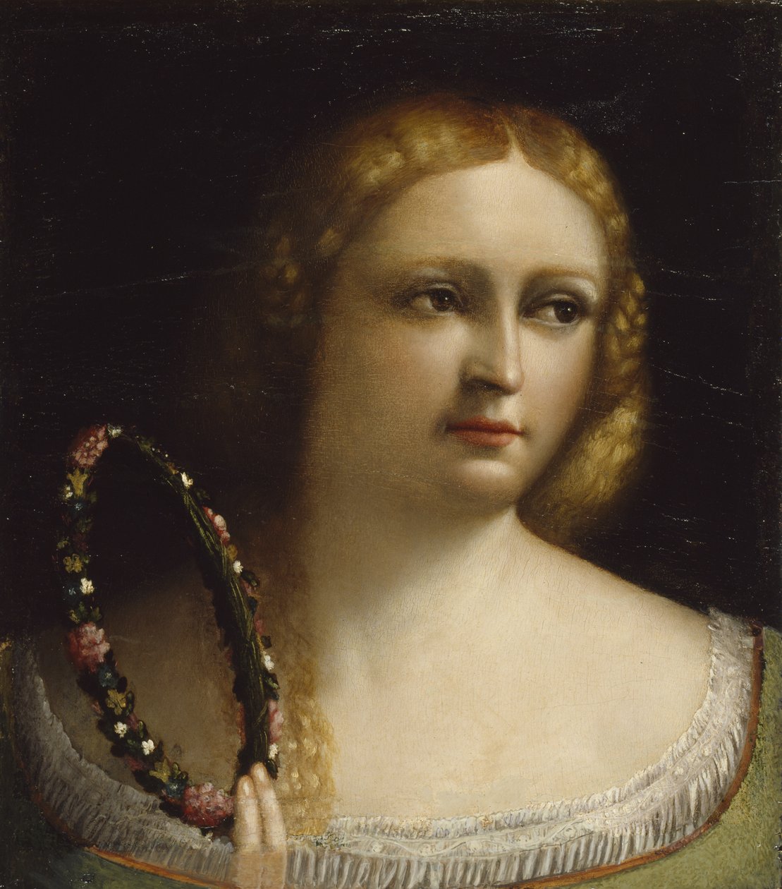 Frau mit Kranzkrone von Dosso Dossi