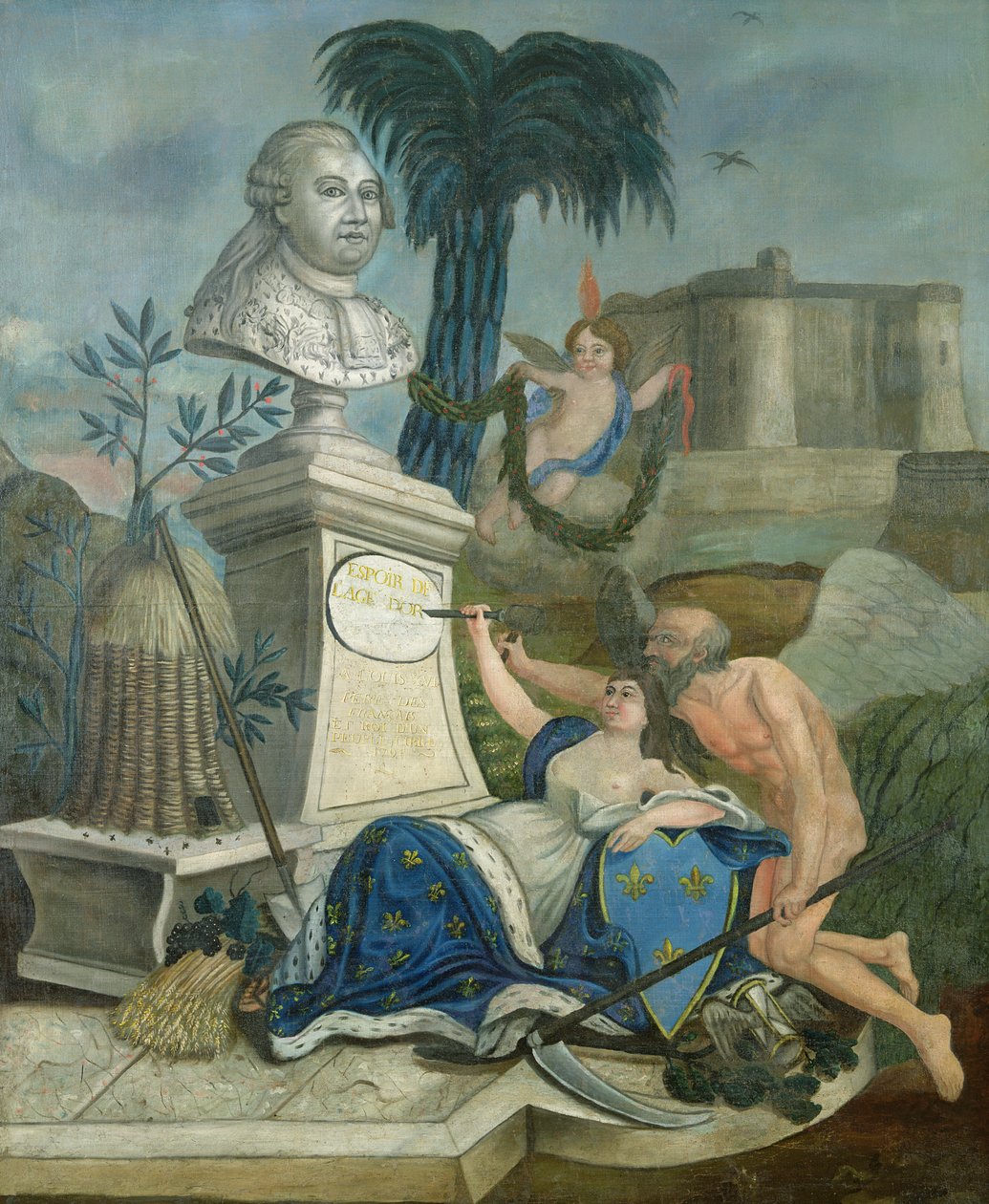 Verherrlichung von Ludwig XVI., Vater der Franzosen, 1789 von Dubois