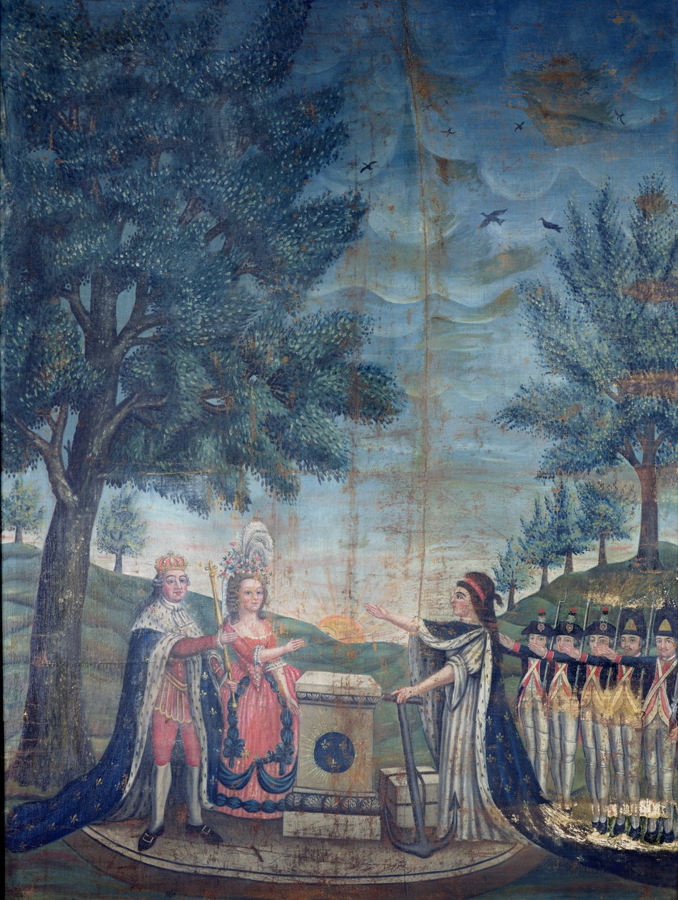 Eid des Königs, der Königin, der Nation und der Nationalgarde beim Fest der Föderation, 14. Juli 1790 von Dubois