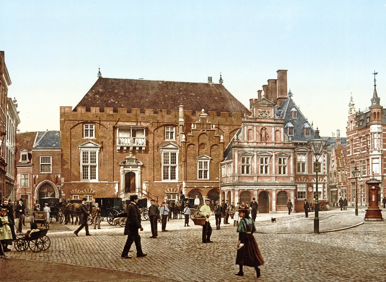 Rathaus am Grote Markt, Haarlem, Holland von Dutch Photographer