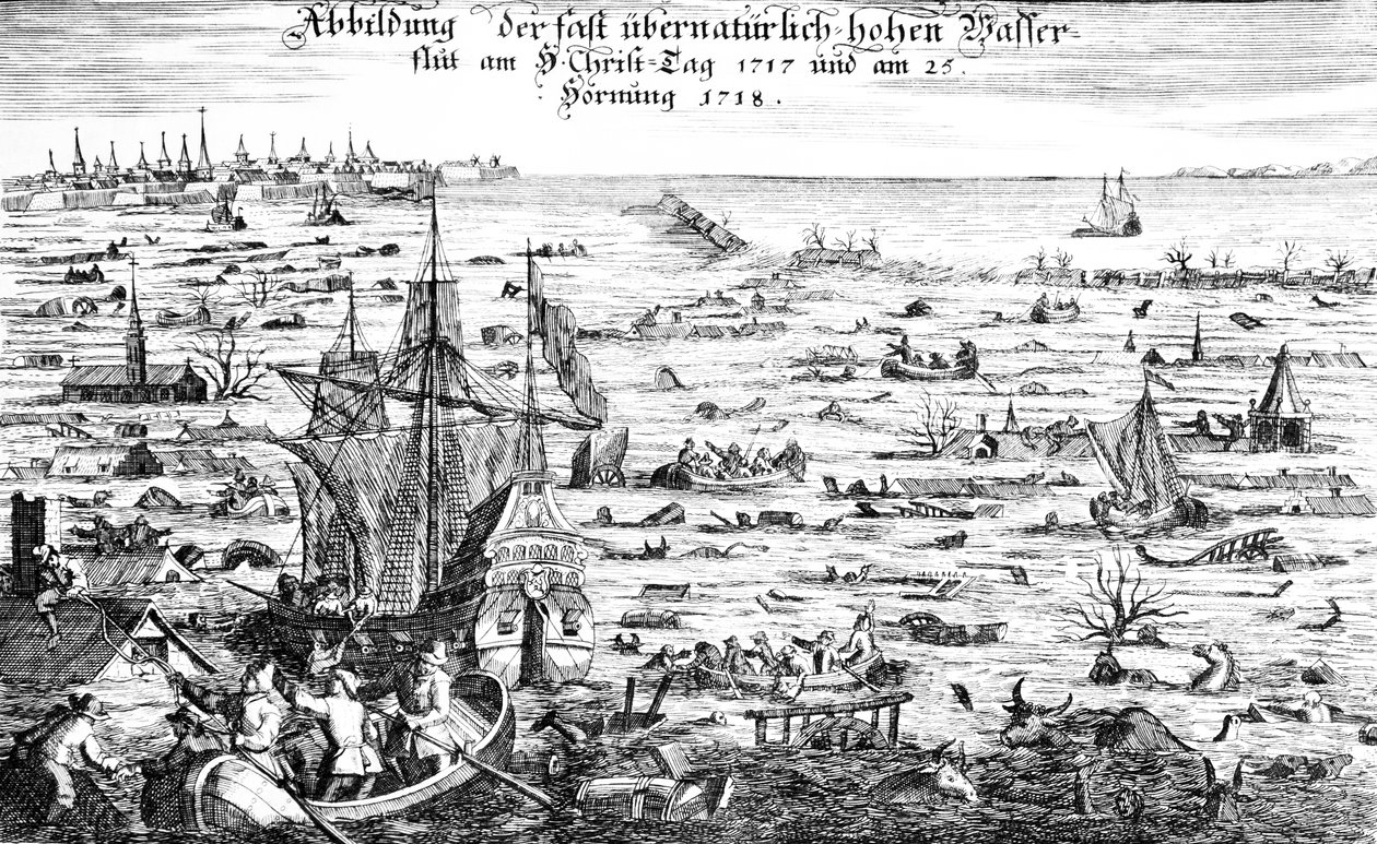 Die Weihnachtsflut von 1717 von Dutch School