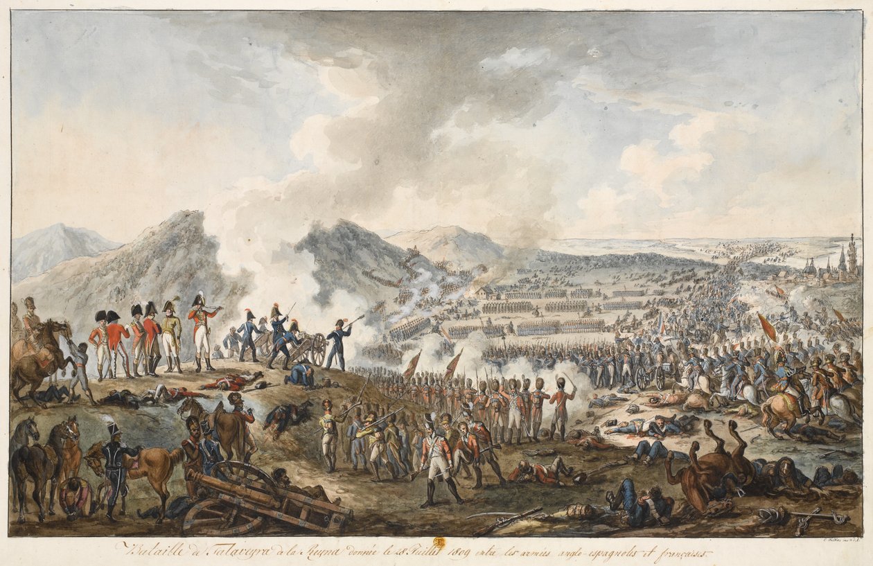 Schlacht von Talavera, 28. Juli 1809 von E. Walker