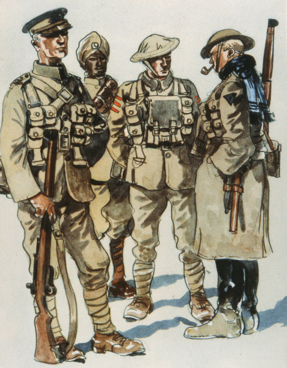 Felduniformen der britischen Armee von E. (after) Dobrich