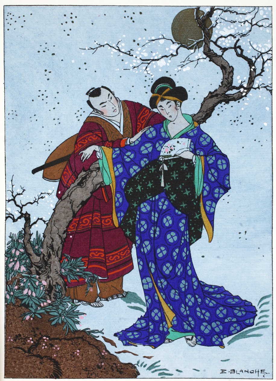 Flirtende Geisha von E. Blanche