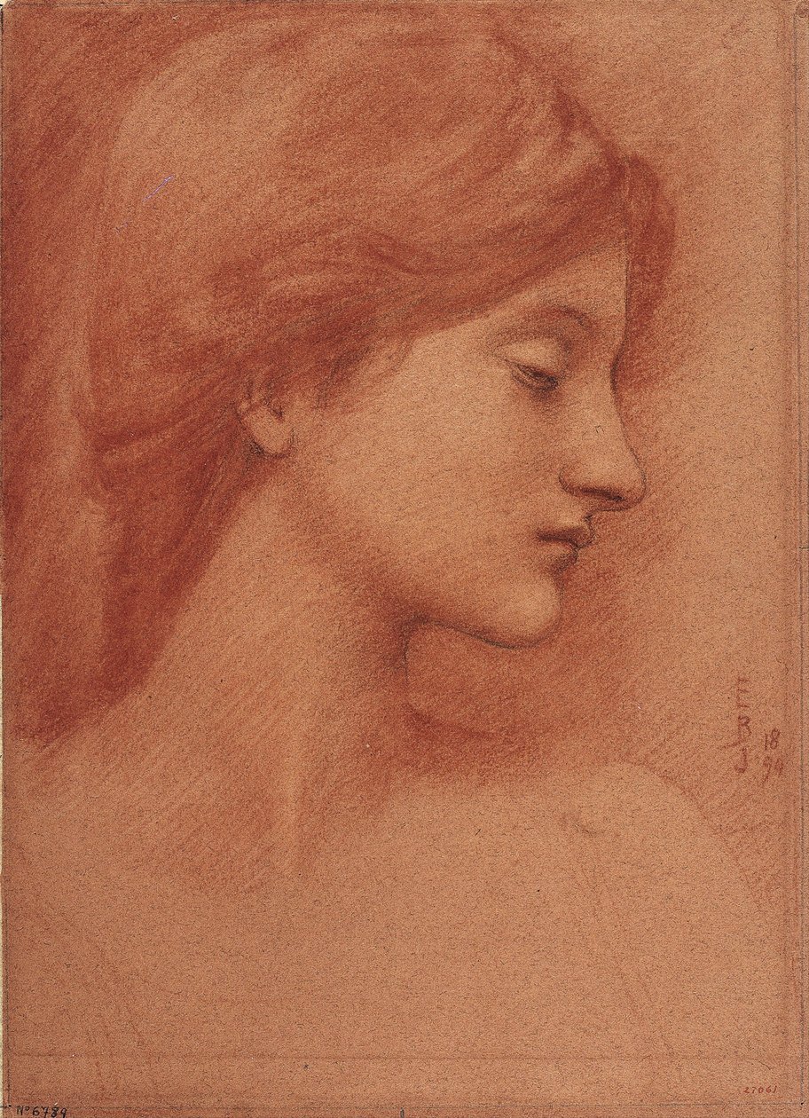 Weiblicher Kopf von E. Burne Jones