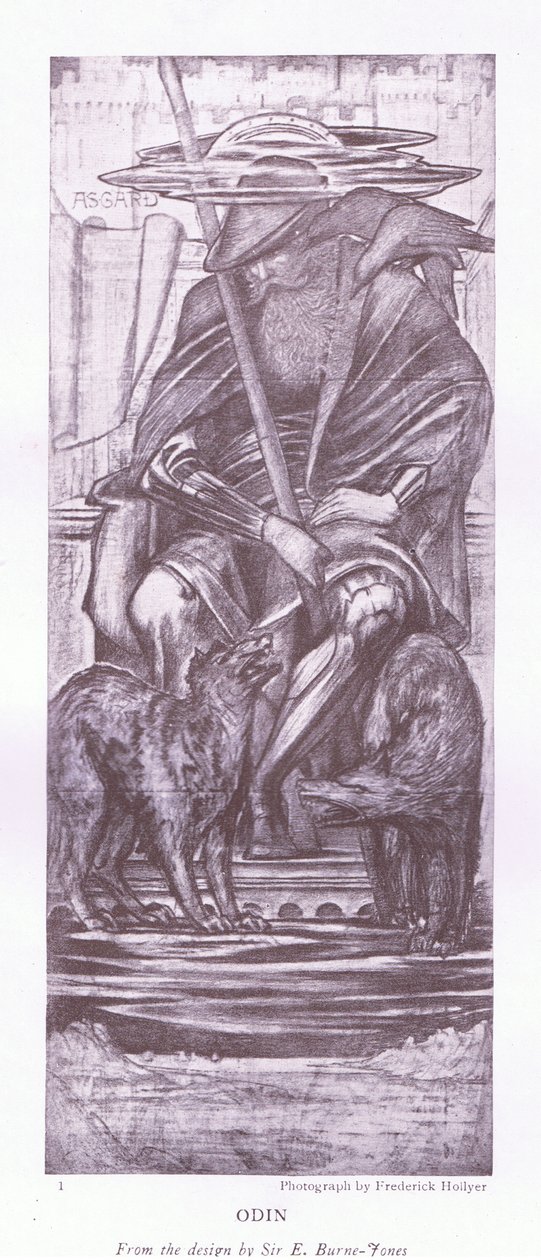 Odin - ein Entwurf von E. Burne Jones von E. Burne Jones