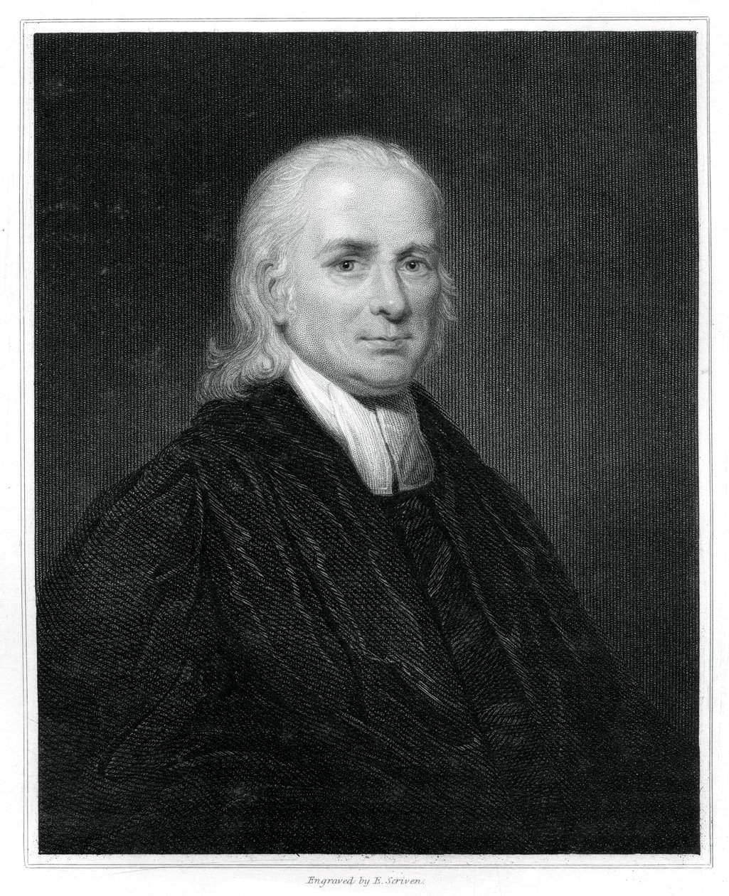 Christian Friedrich Schwarz, deutscher protestantischer Missionar in Indien, 1834 von E. Scriven