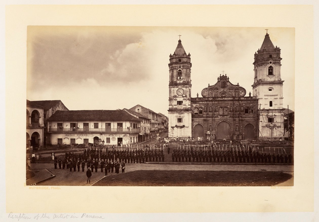 Empfang des Künstlers in Panama von Eadweard Muybridge
