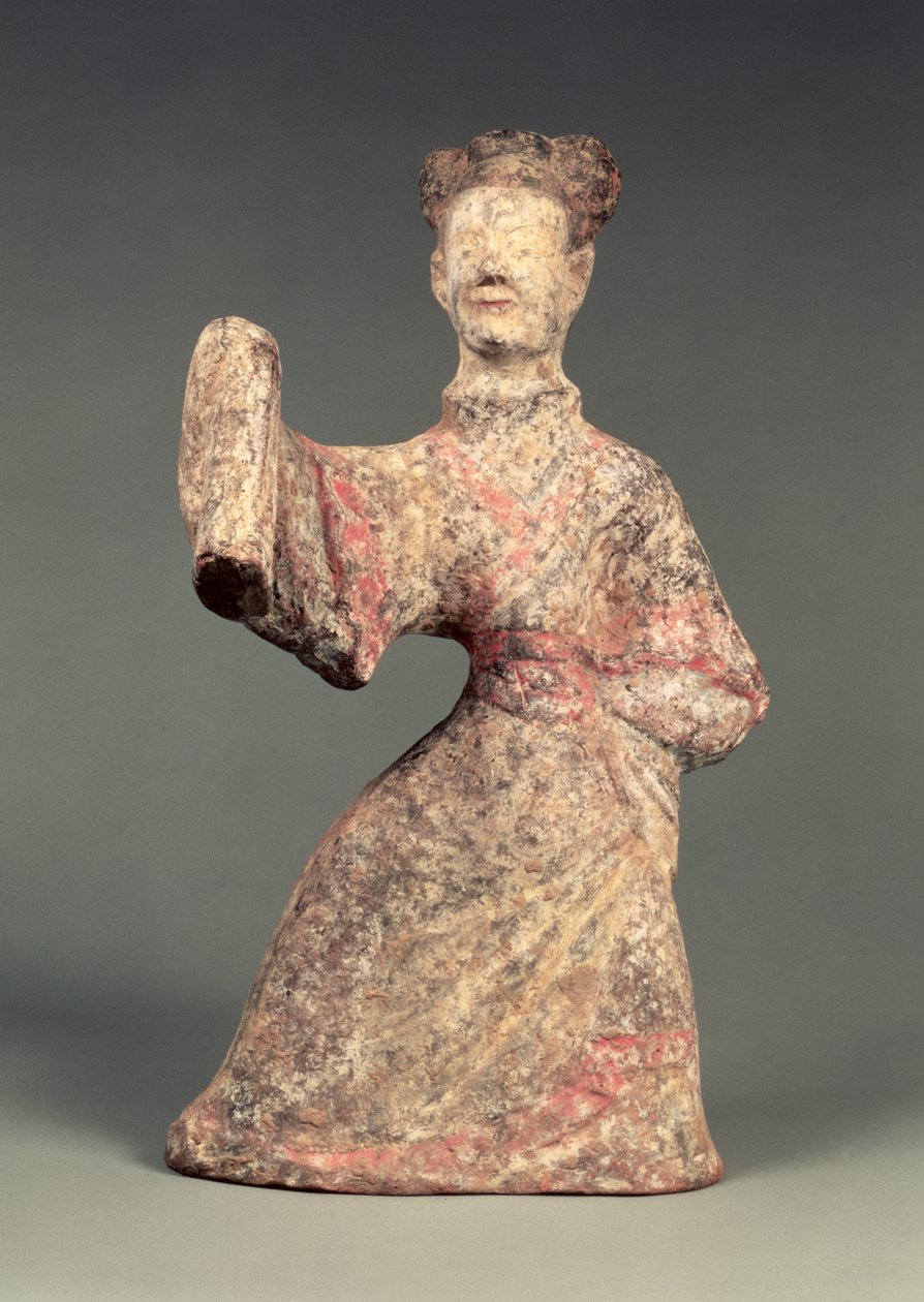 Figur eines männlichen Tänzers, Grabartefakt, Östliche Han-Dynastie, 25-220 von Eastern Han Dynasty Chinese School