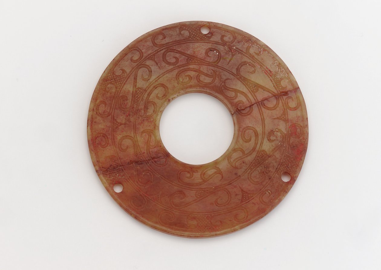 Ornamentale Scheibe, 4.-3. Jahrhundert v. Chr. von Eastern Zhou Dynasty Chinese School