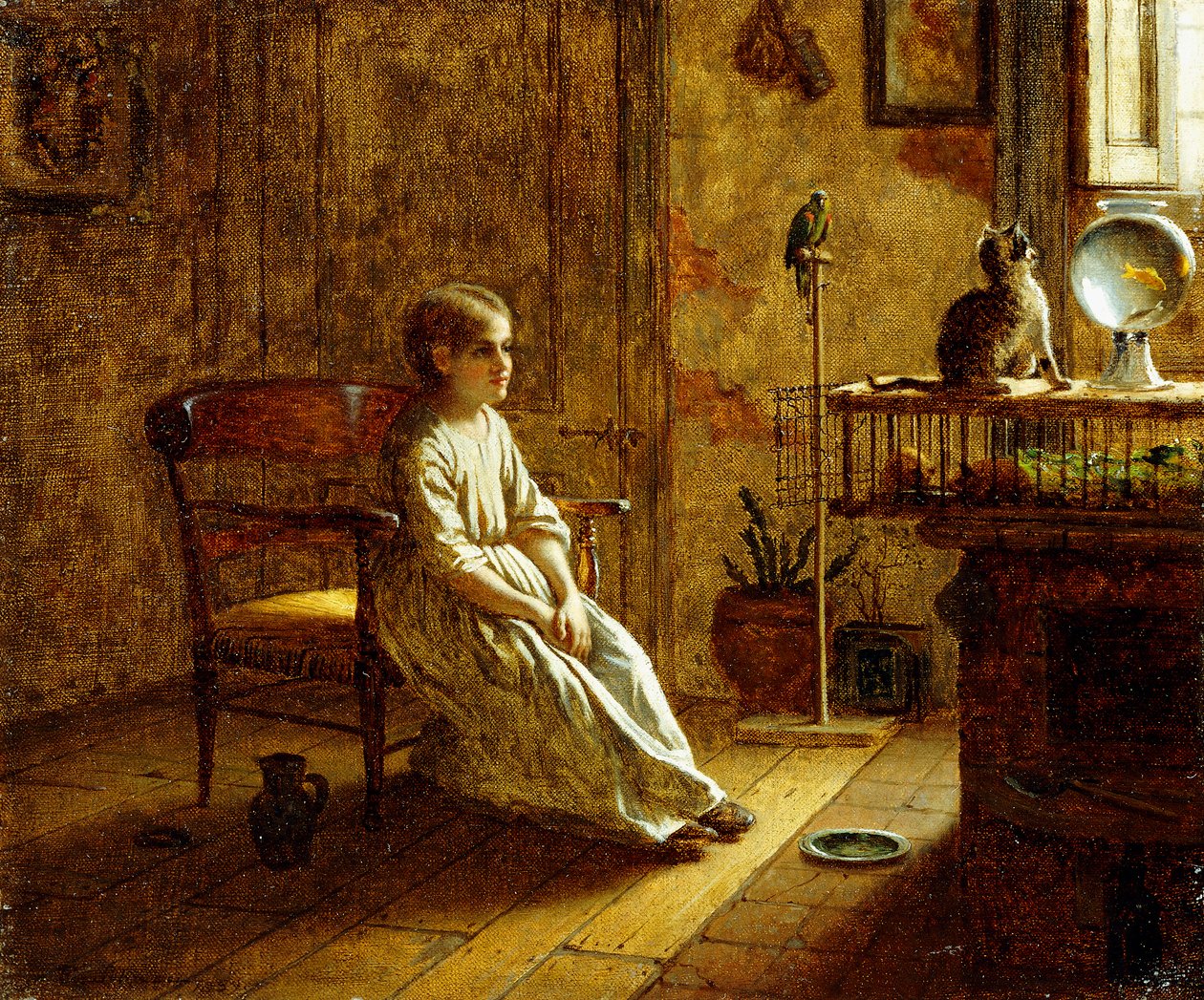 Die Menagerie eines Kindes von Eastman Johnson