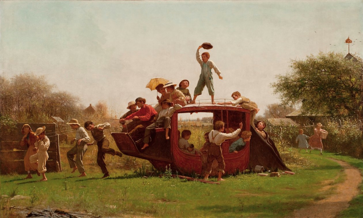 Die alte Postkutsche von Eastman Johnson