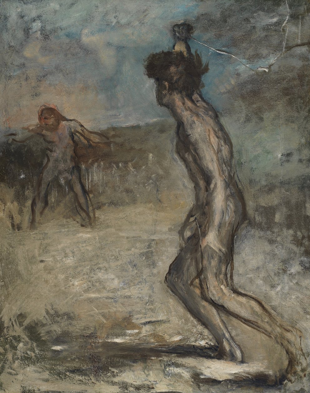 David und Goliath, ca. 1857 von Edgar Degas