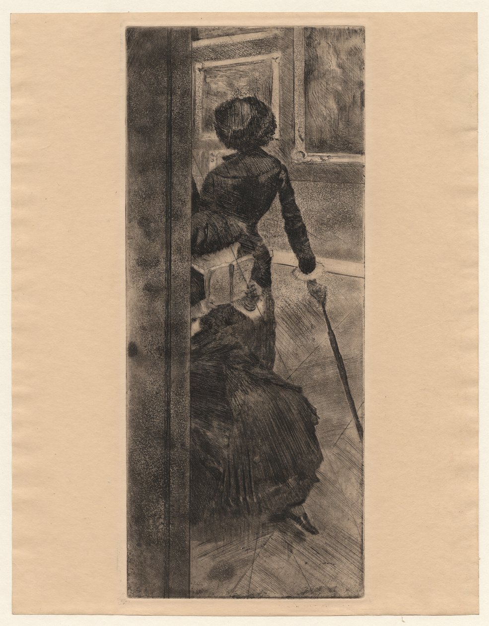 Im Louvre, Die Malerei, Mary Cassatt von Edgar Degas