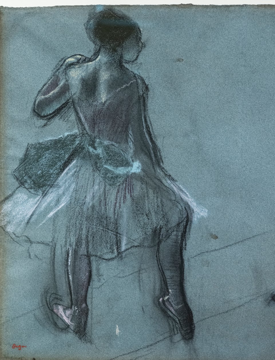 Tänzerin von hinten und drei Fußstudien (Detail) von Edgar Degas