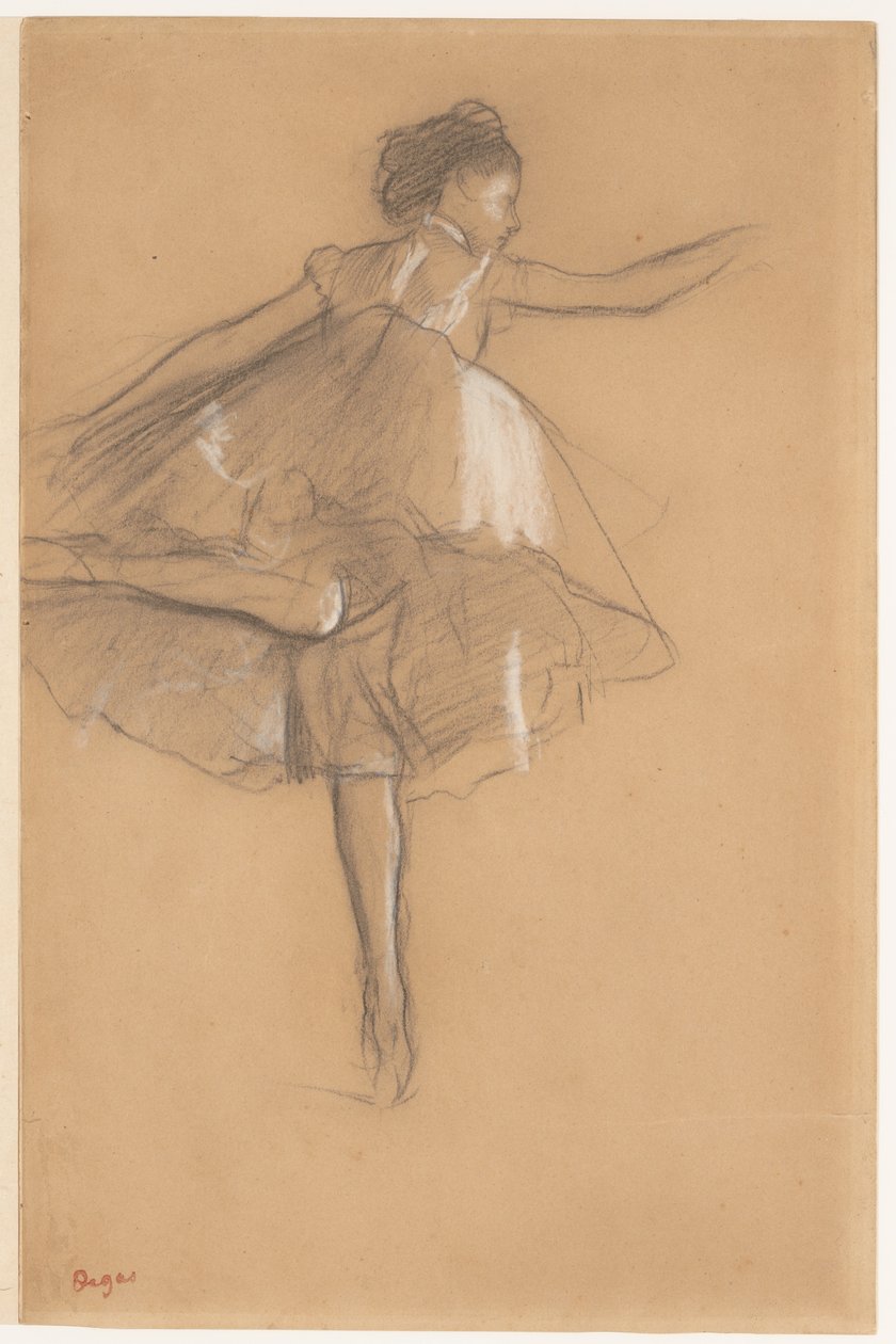 Tänzerin auf Spitze von Edgar Degas