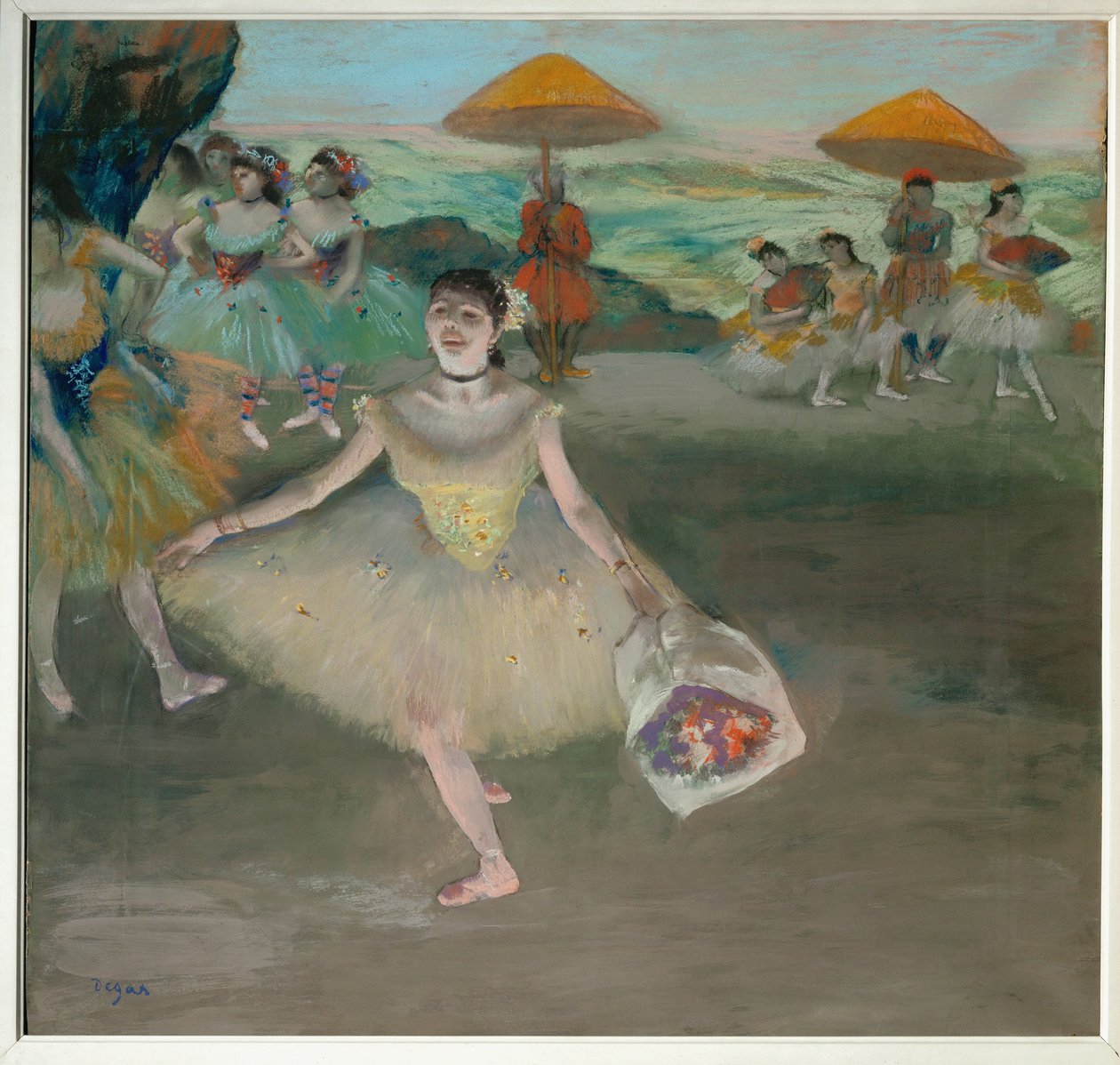 Tänzerin auf der Bühne von Edgar Degas