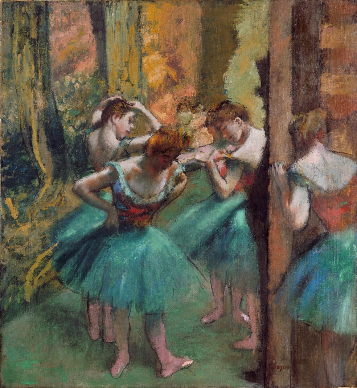 Tänzer in Rosa und Grün von Edgar Degas