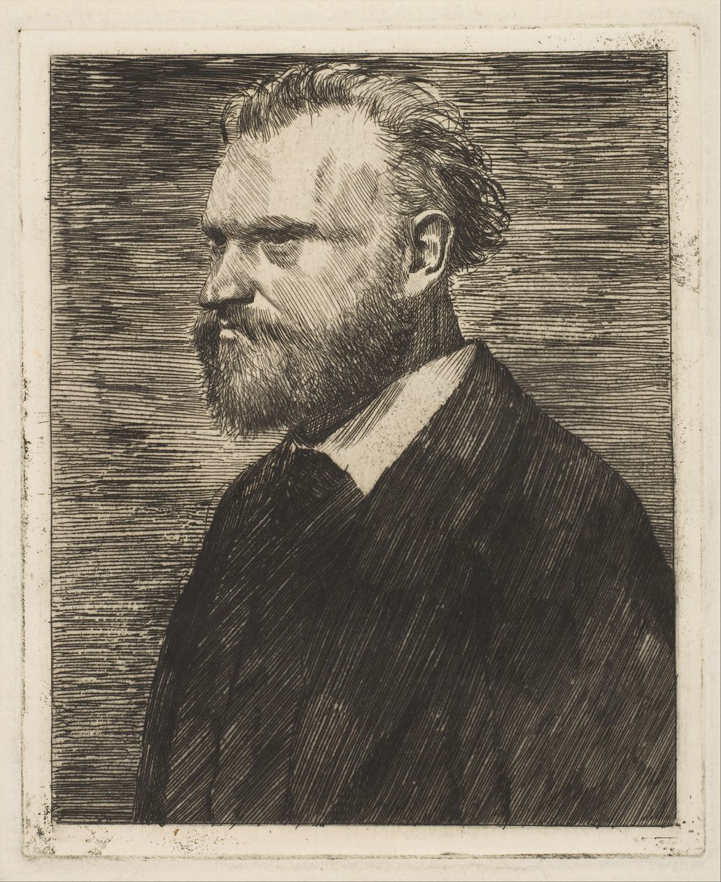 Edouard Manet, Brustbild-Porträt (1864-65) von Edgar Degas