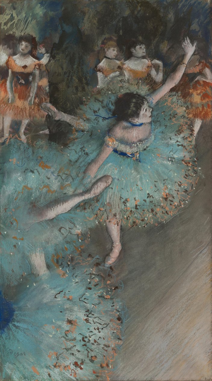 Tänzerin im Schwung (Grüne Tänzerin) von Edgar Degas
