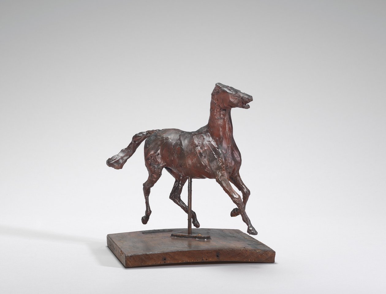 Pferd im Trab, die Füße berühren nicht den Boden von Edgar Degas