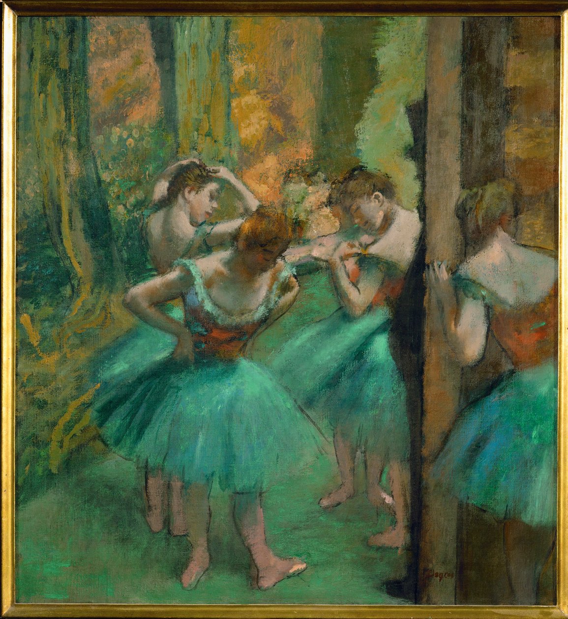 Rosa und grüne Tänzerinnen von Edgar Degas