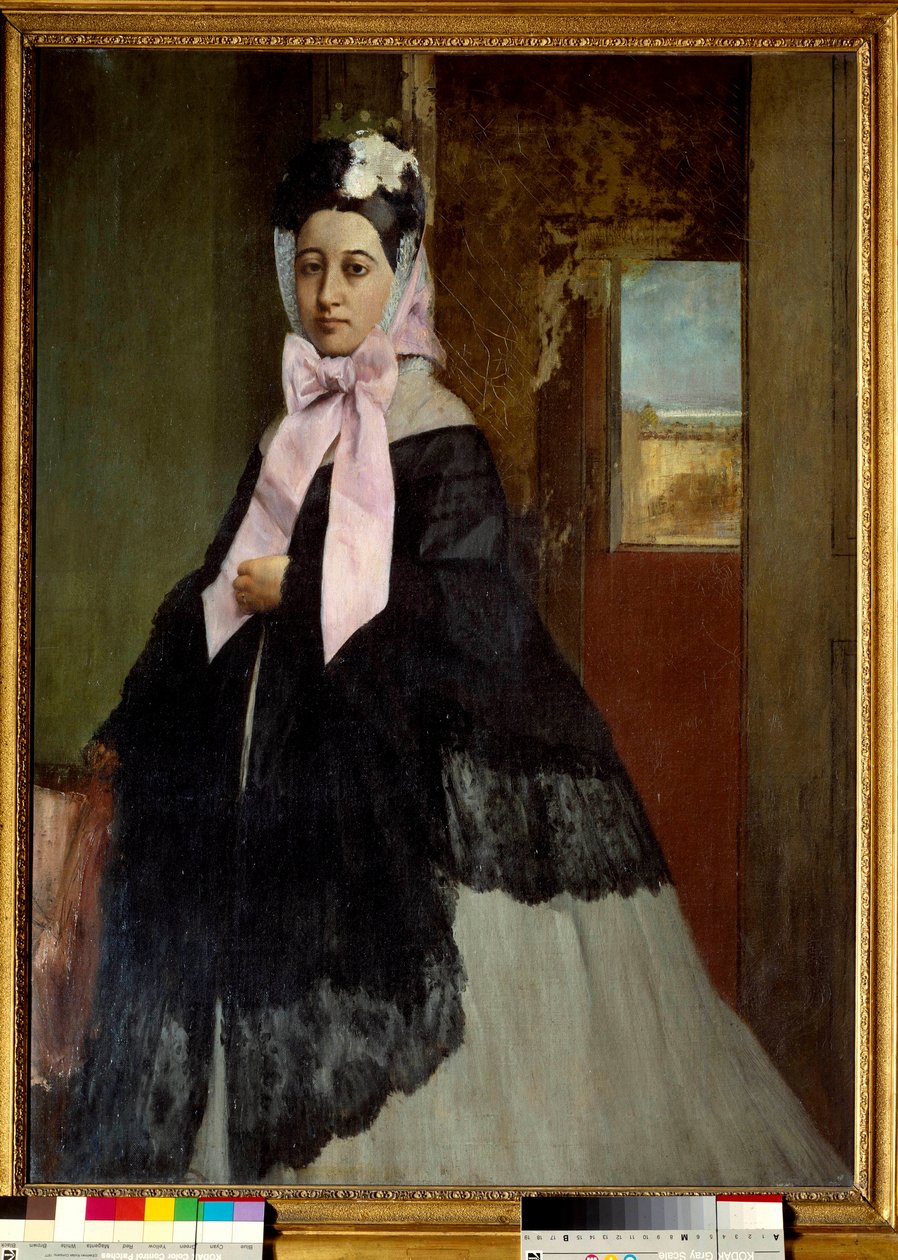 Porträt von Therese Degas, Schwester des Künstlers von Edgar Degas
