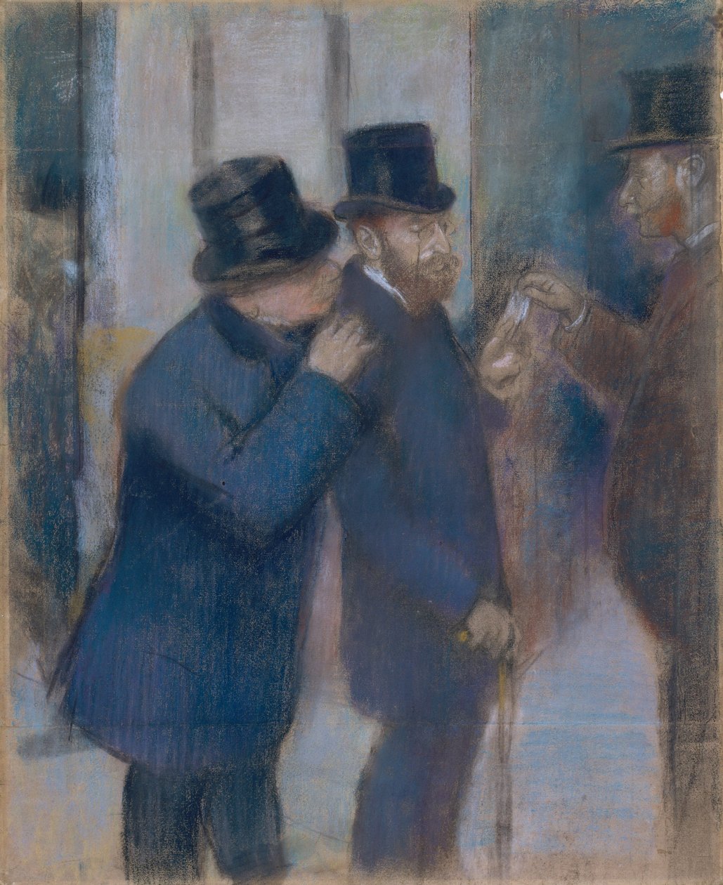 Porträts an der Börse von Edgar Degas