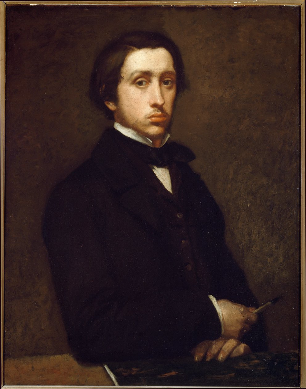 Selbstporträt oder Degas mit Kohlehalter von Edgar Degas