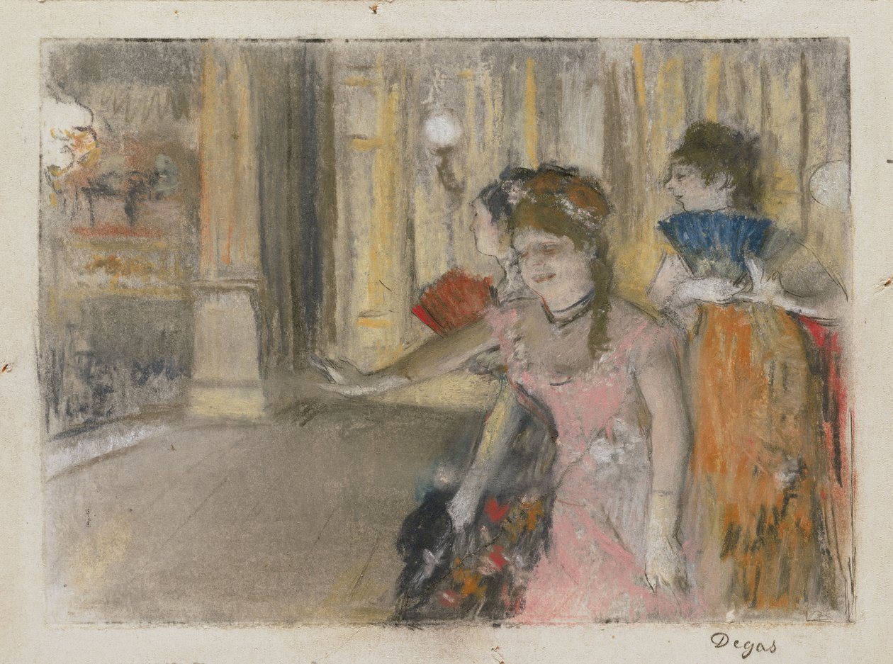 Sänger auf der Bühne von Edgar Degas