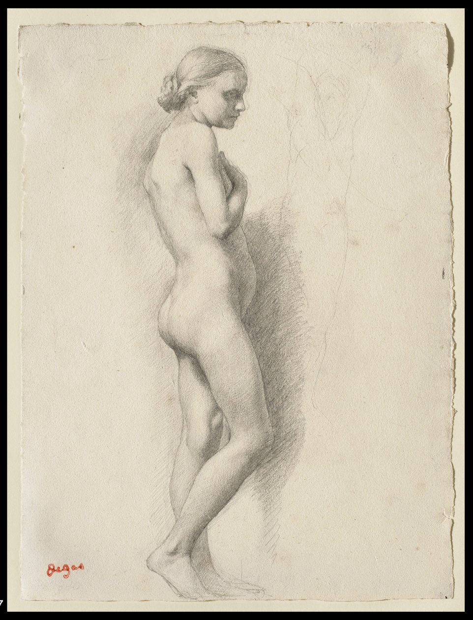 Stehender Akt, ca. 1860-1865 von Edgar Degas
