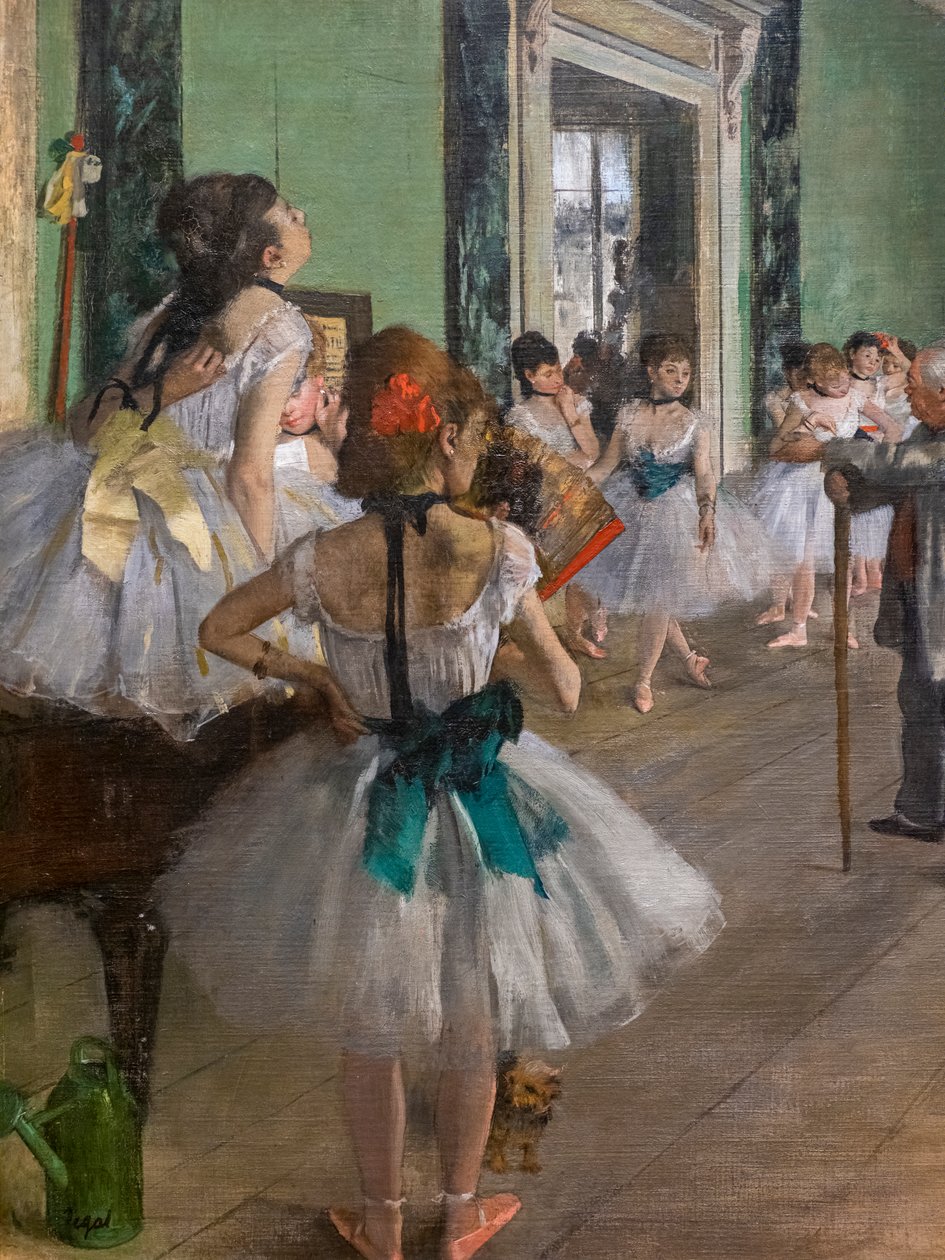Die Tanzklasse (Detail) von Edgar Degas