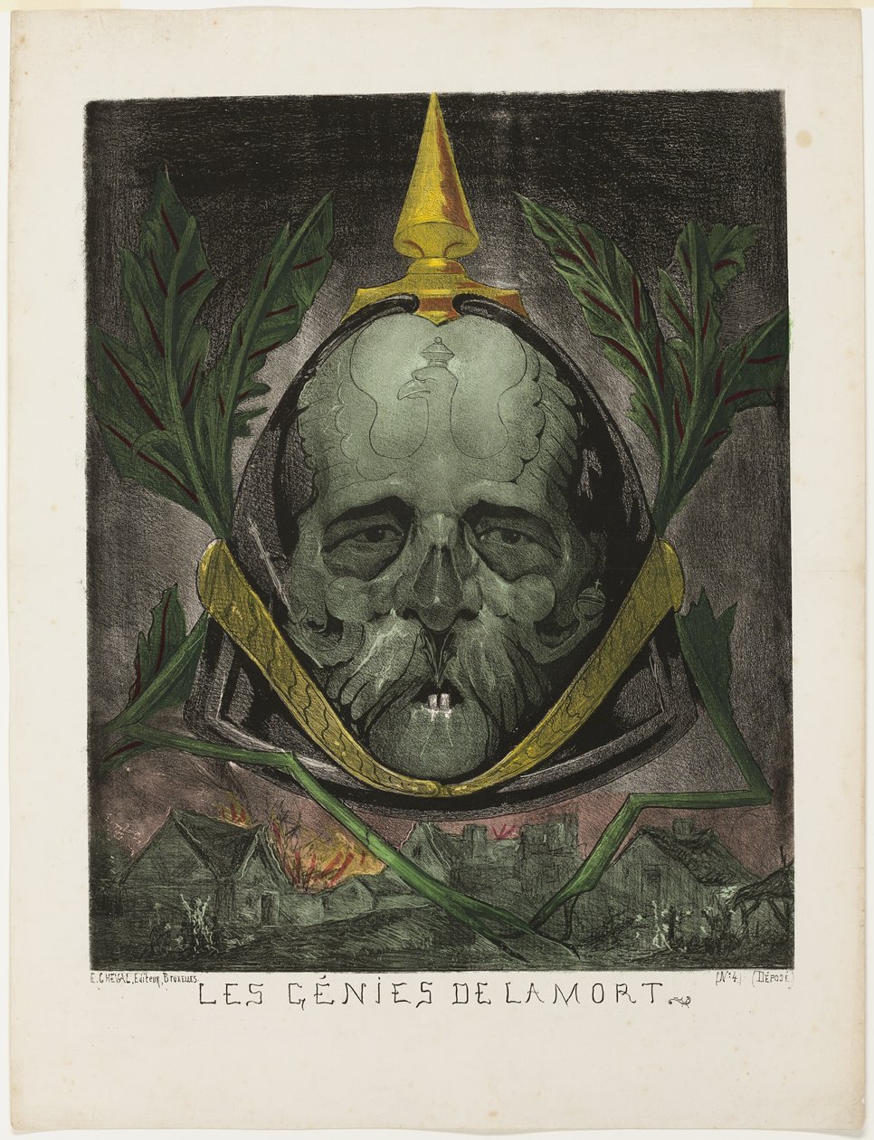 Bismarck, aus Les Génies de la Mort von Edmond Guilliaume