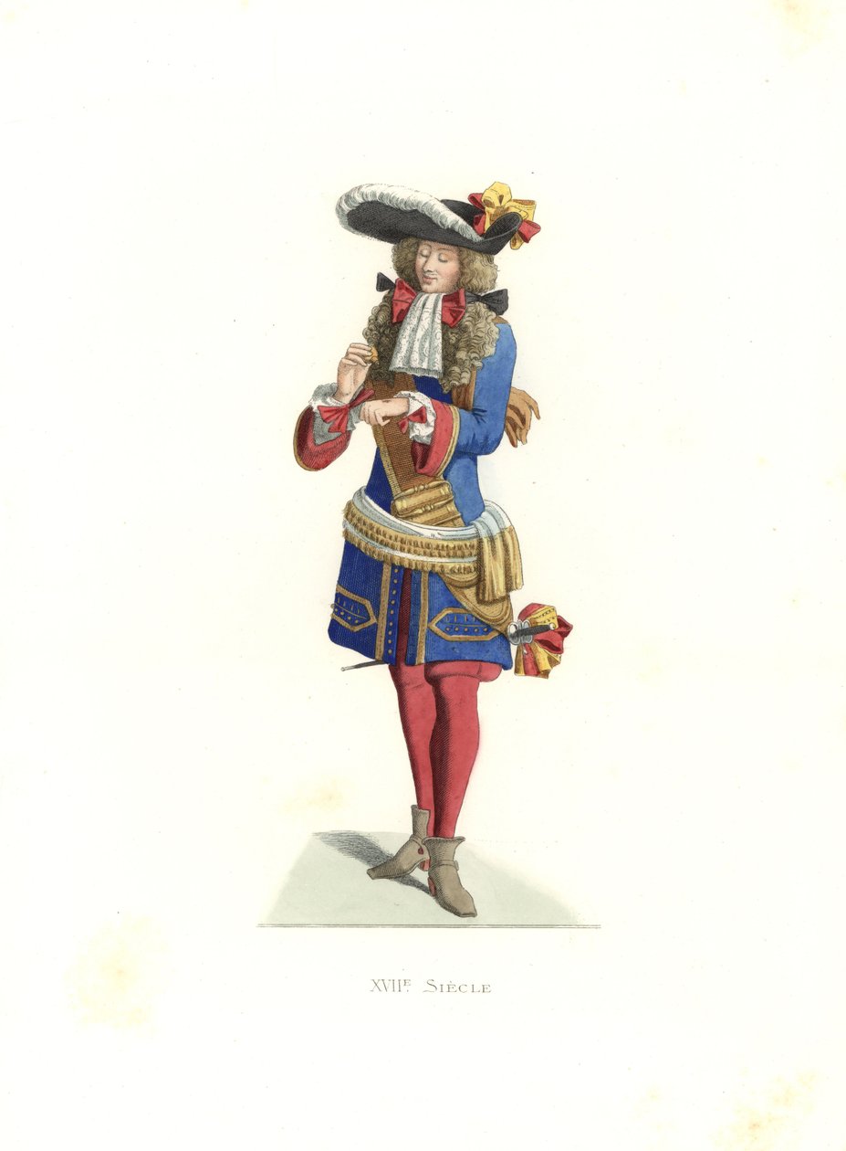 Königlicher Offizier, Frankreich von Edmond Lechevallier-Chevignard