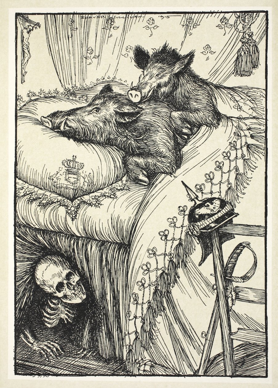 Das belgische Bett, Illustration aus 