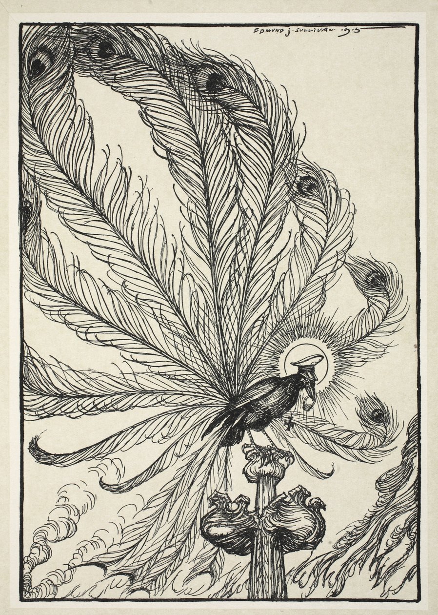 Die Dohle von Rheims, der Ring des Kardinals und die geliehenen Federn, Illustration aus The Kaiser